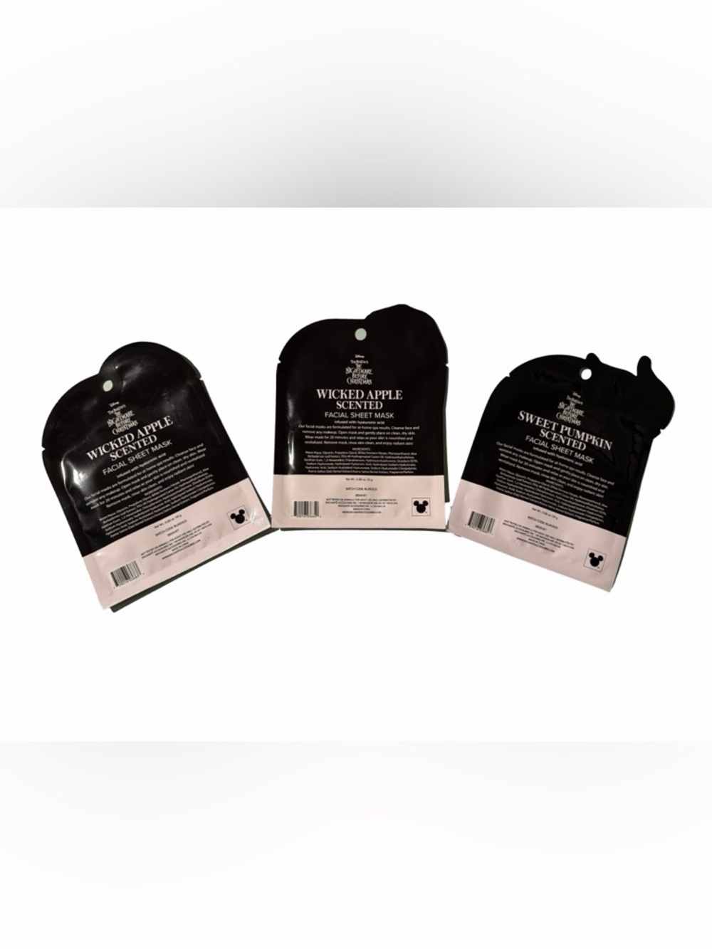 The Nightmare Before Christmas Scented Facial Sheet Masks- SET OF 3 - Picture 2 of 8